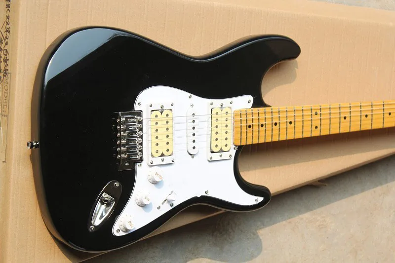 Бесплатная доставка F Stratocaster ST HSH Эрик Клэптон Подпись Блэки Электрогитары 15-9 |