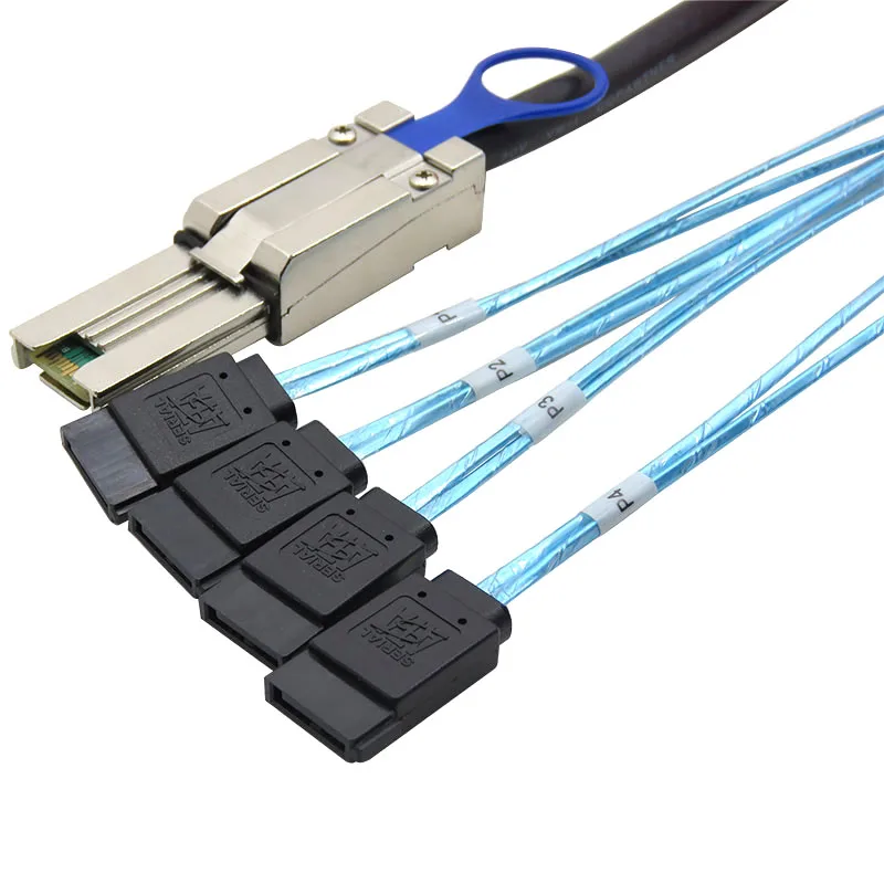 Mini Sas 26Pin (Sff-8088) штекер 4 Sata 7Pin гнездовой кабель мини хост/контроллер до