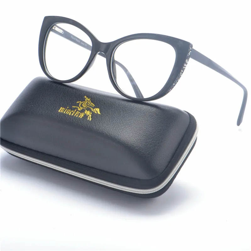 Женские очки-оправы MINCL черные очки с прозрачными линзами оправа для очков