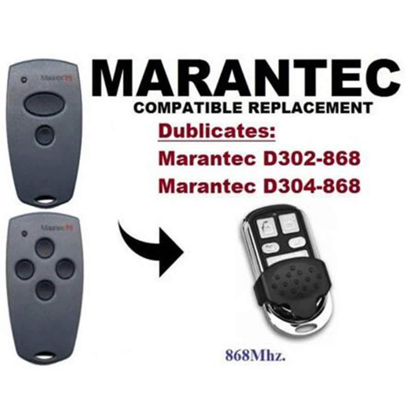 2 шт. пульт дистанционного управления Marantec D302 D304 868 МГц|Пульты ДУ| |