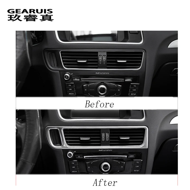 Наклейки из нержавеющей стали для стайлинга автомобиля внутренняя отделка