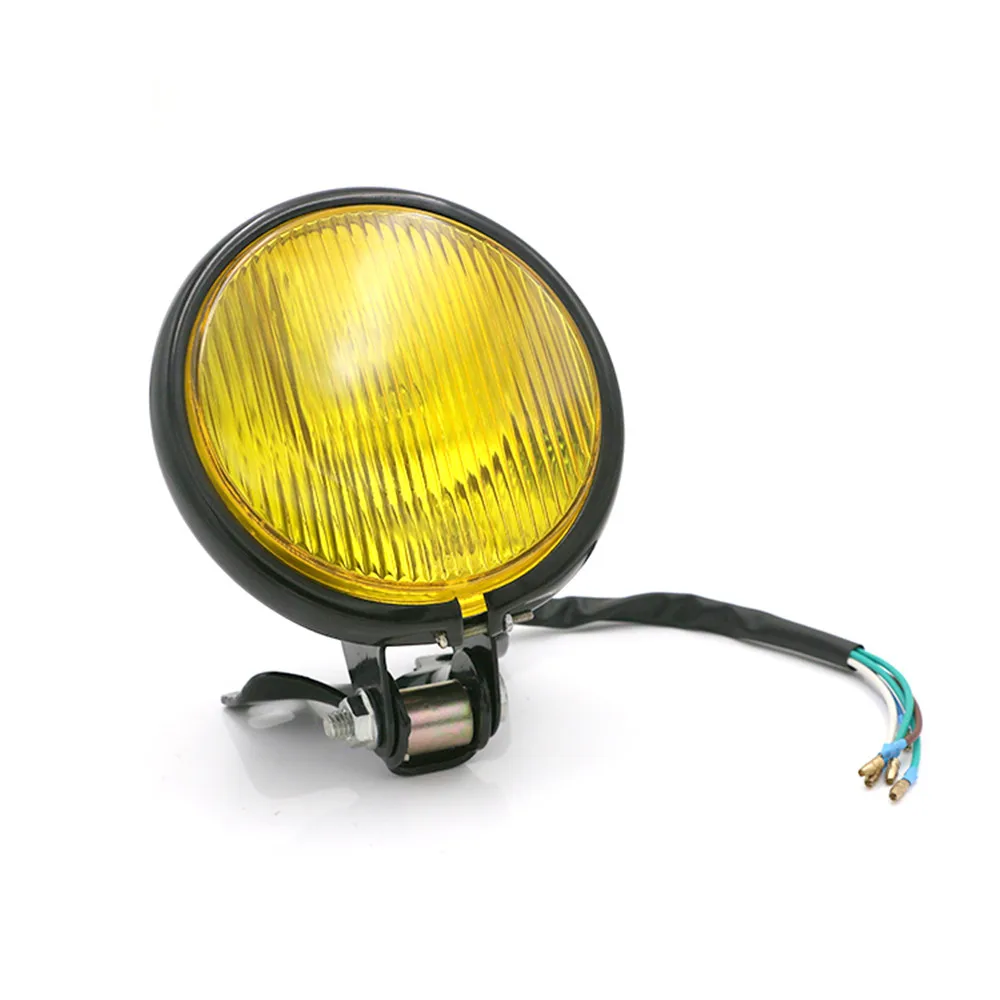 

Универсальная металлическая мотоциклетная фара в стиле ретро, 5 дюймов, 35 Вт, 12 В, с держателем для Harley/Suzuki