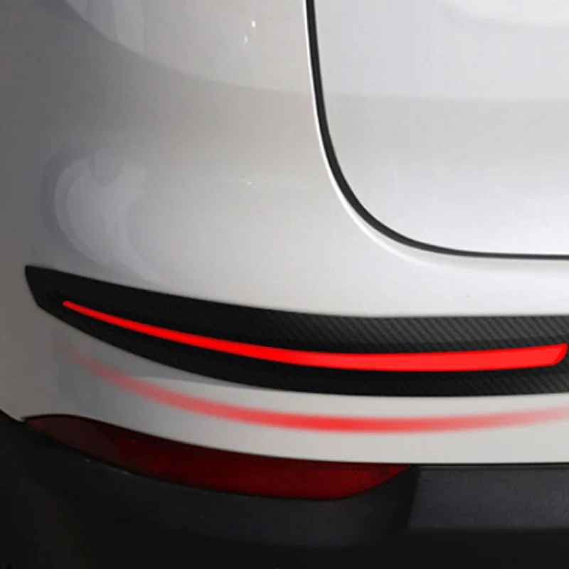 

Hot 2Pcs Car Sticker Bumper Strips Anti Scratch Front/Rear Corner Guard Protection Decor BX