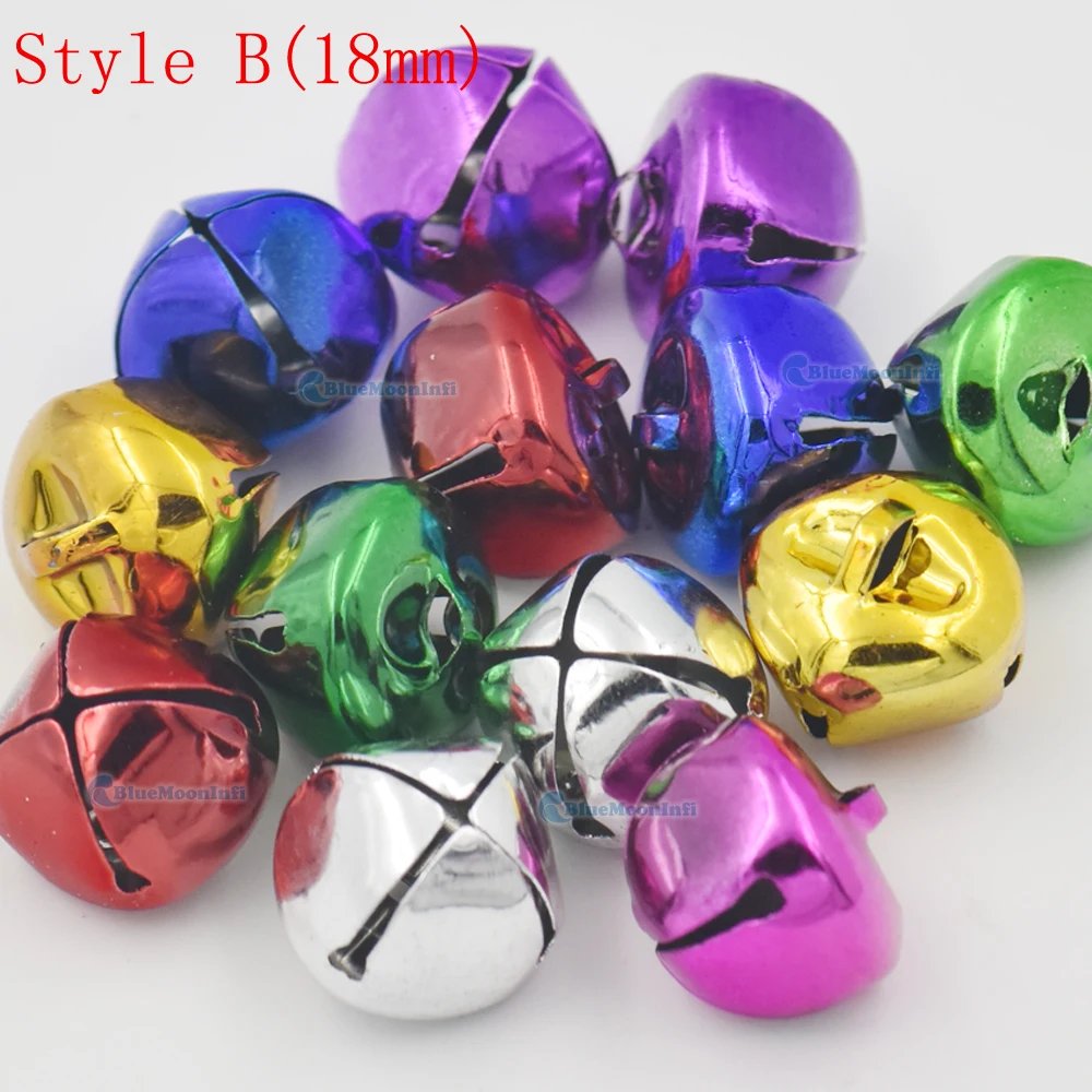 10/20/50/100 шт JINGLE BELL Charm Cross Хеллоуин костюм 8 мм 18 Рождественский бисерный ювелирный