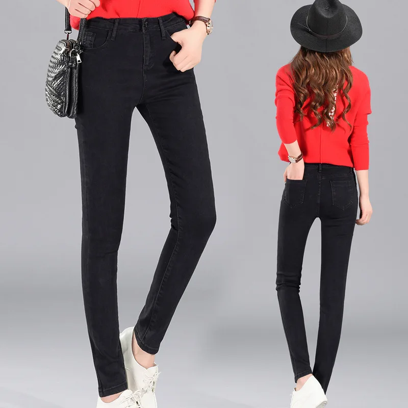 

Jeans Woman 2018 Autumn New Sexy High Waist Denim Pants Skinny Stretch Trousers Casual Pencil Pants Plus Size