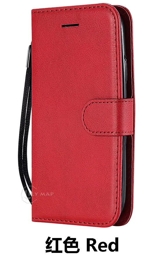 Red Чехол-бумажник для samsung Galaxy A30 A 30 30A A305F/DS A305FD откидной кожаный чехол для телефона SM-A305F/DS SM-A305FD сумка для SM-A305FN - Цвет: Red