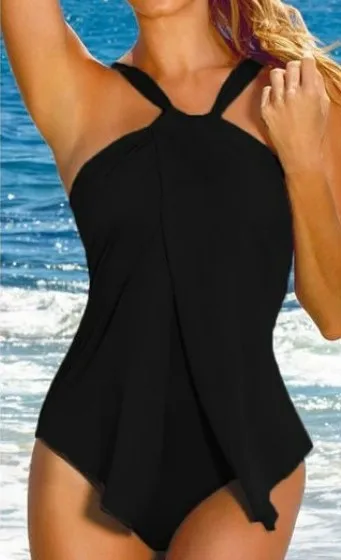 Новый сексуальный цельный купальник размера плюс с подкладкой коричневая юбка