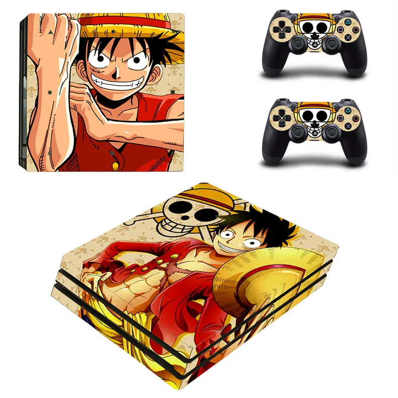 Аниме PS4 Pro стикер кожи s Play станция 4 Pro one piece Наклейка для sony Playstation 4 Pro консоль и два контроллера - Цвет: YSP4P-1274
