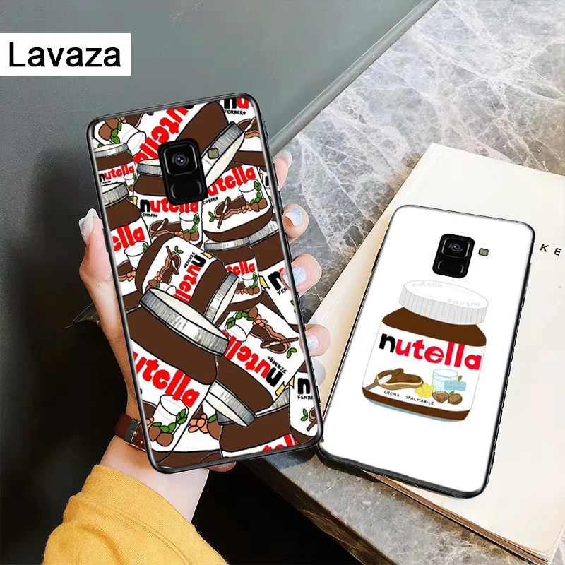 food Chocolate Nutella Silicone Case for Samsung A2 Core A3 A5 A6 Plus A7 A8 A9 A10 A30 A50 A60 A70 A10S A30S A50S A70s |