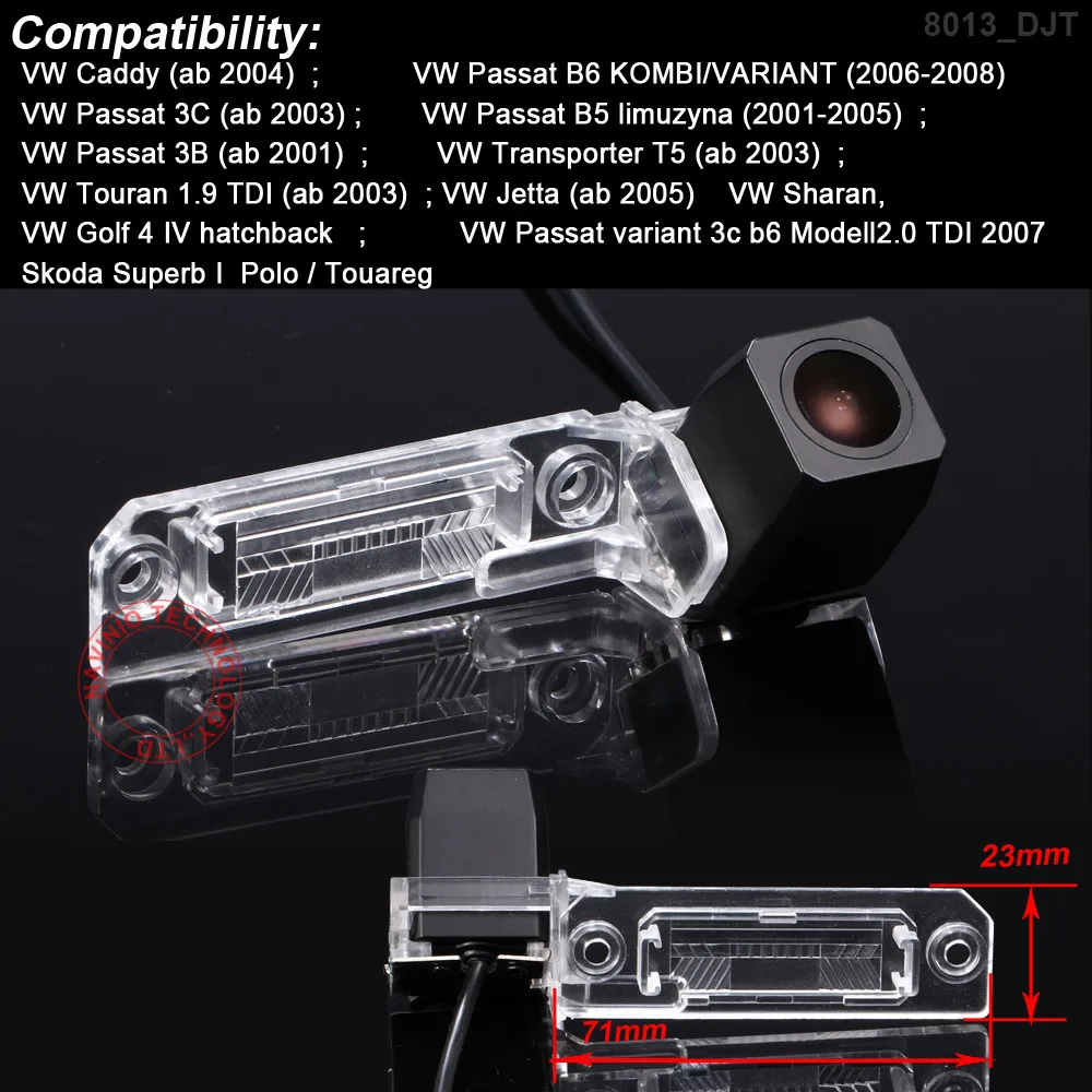 Камера заднего вида для VW Caddy passat B6 3C B5 3B T5 transporter Touran Jetta 1280*720 пикселей 1000tvl 170