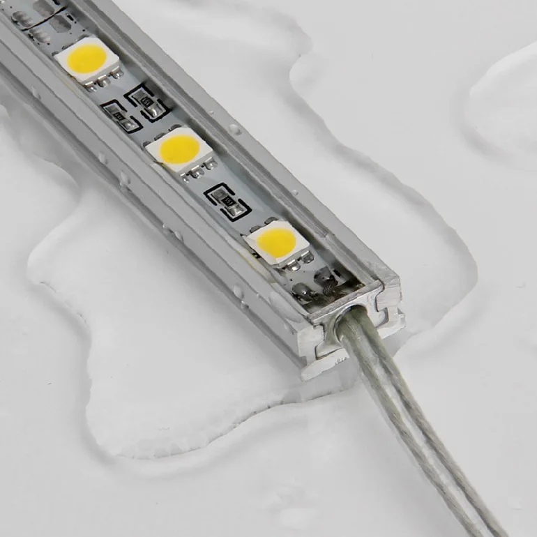 5X 30 LED RGB Изменение цвета SMD 5050 полоса гриль огни Бар паз жесткая водонепроницаемая