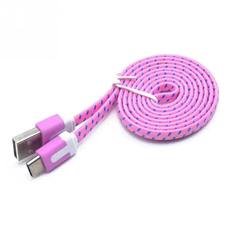 Pink Мини V8 разъем 3 фута веревка микро USB быстрое зарядное устройство провод зарядный кабель синхронизации данных для huawei Xiaomi Android 1 м/2 м/3 м - Цвет: Pink