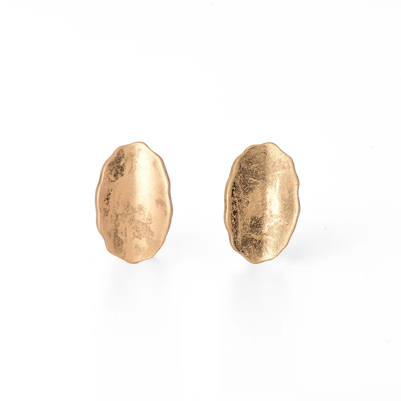 Женские винтажные геометрические серьги гвоздики модные простые из цинкового