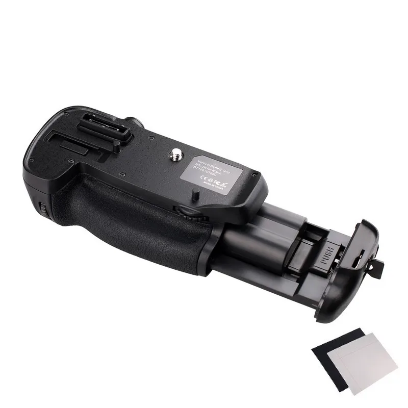Профессиональный вертикальный батарейный блок держатель для камеры Nikon D7100 D7200 как MB-D15+ 1 шт. EN-EL15 батарея+ 2 шт. ткань для объектива