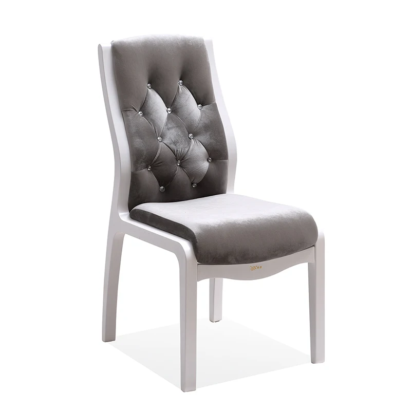 Modern Wooden Flannel dinning room chair High quality flannel Practical furniture high back-rest living chairs | Мебель