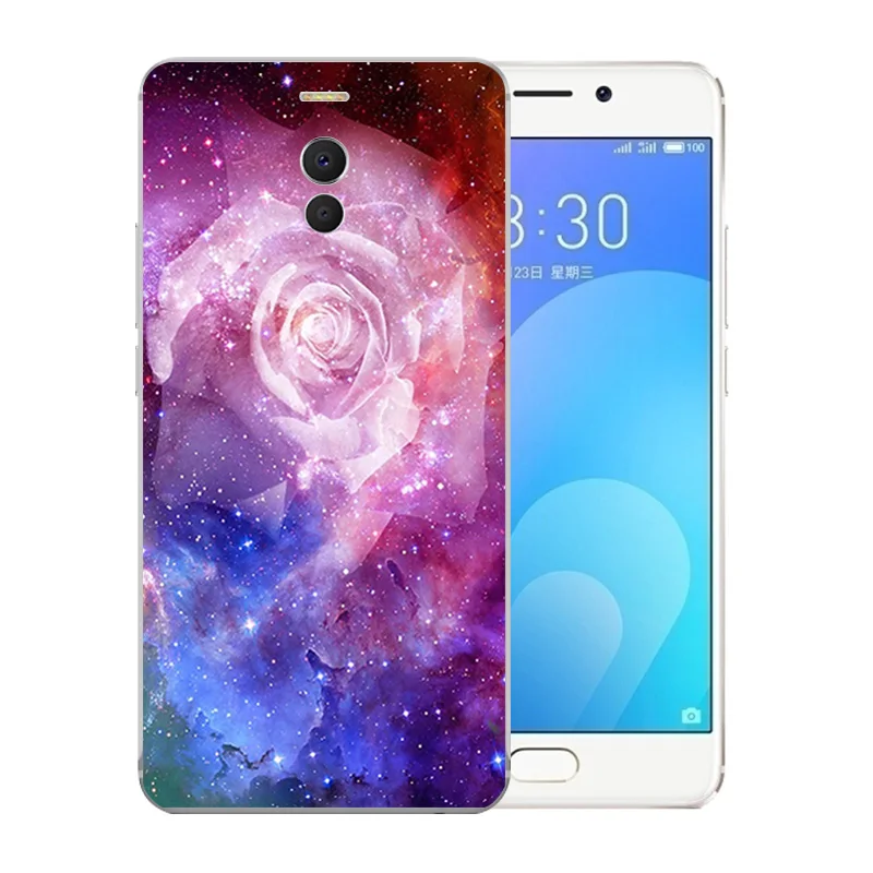 For Meizu M6 Note Phone Case Ice Pattern Silicone Shel Meilan Back Cover fundas for Note/Blue Charm Coque |