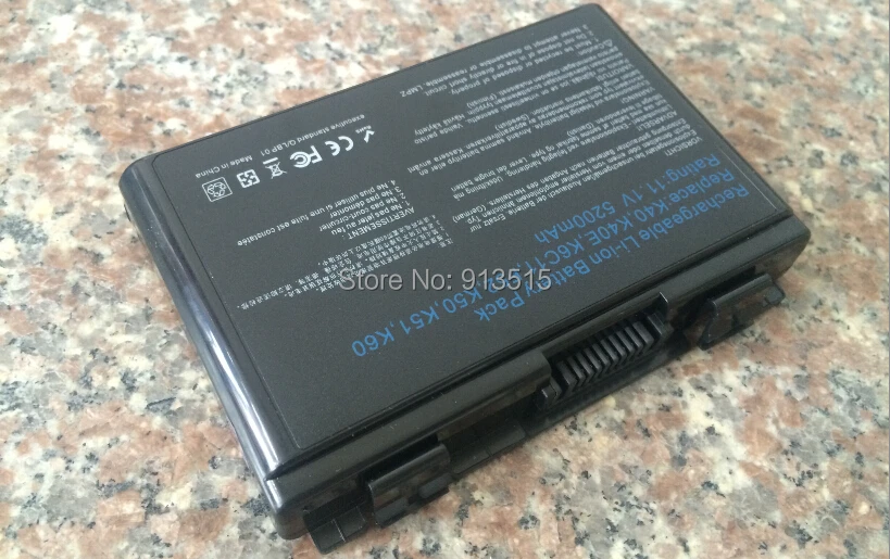 5200 мАч 6 ячеек батареи для Asus k50ij k50ab a32 f82 k50id k42j k40in k50in F52 F82 K40 K50 K40E K51 K60 K70 A32 F82|battery for