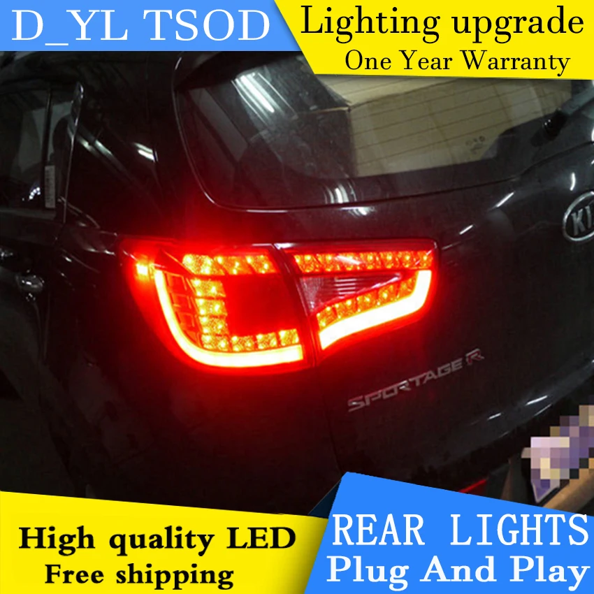 Автомобильный Стайлинг для Kia Sportage R задних сигнальных огней 2011 2014 светодиодный