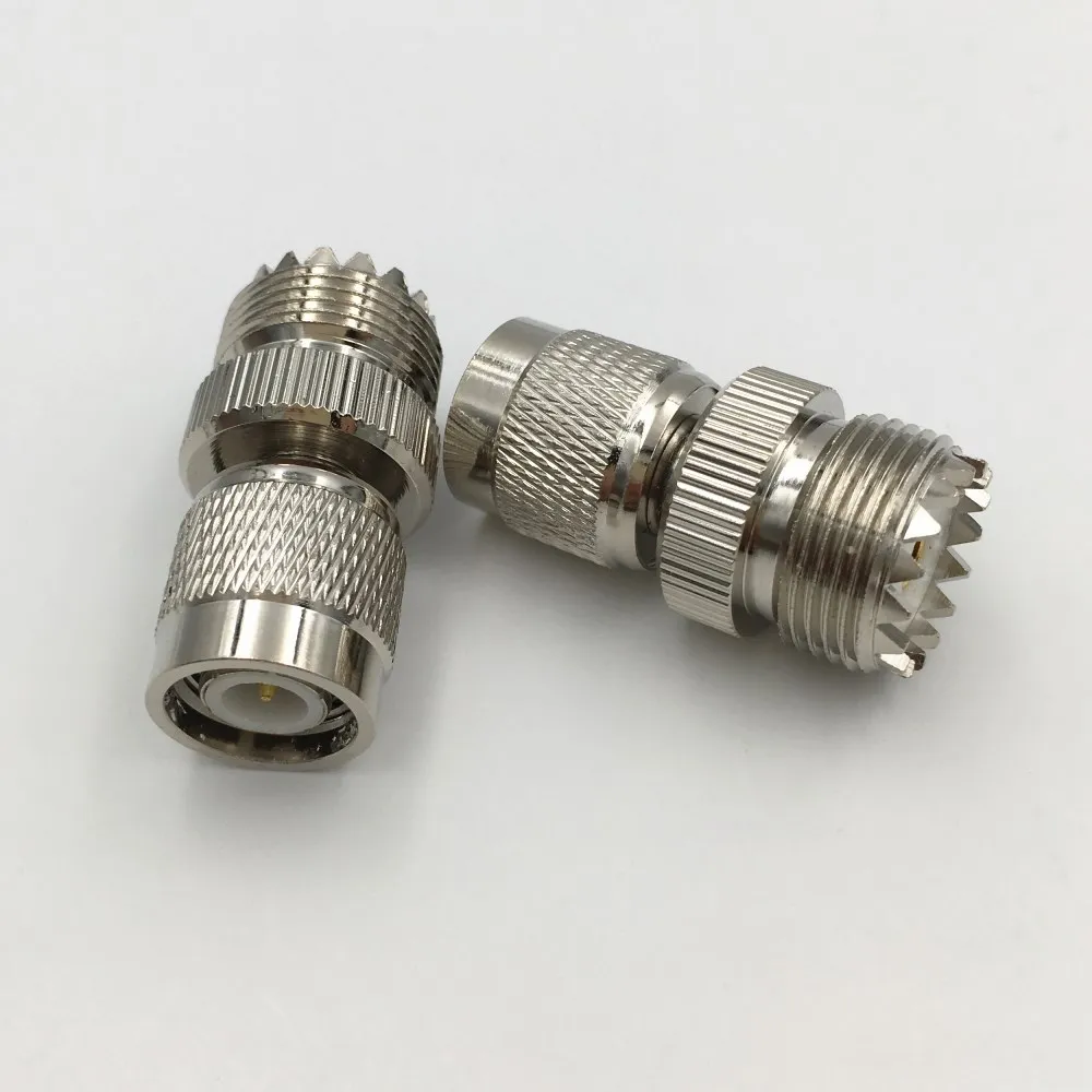 1 шт латунный TNC штекер к UHF SO239 гнездовой разъем RF прямой коаксиальный адаптер для