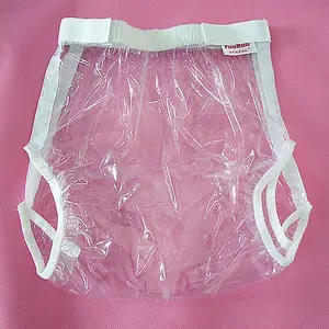 Бесплатная доставка, FUUBUU2227-transparent подгузники для взрослых, одноразовые подгузники для взрослых, пластиковые подгузники