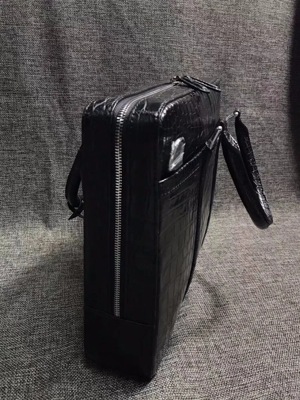 Подлинный портфель для ноутбука из крокодиловой кожи, деловой кошелек, сумка из натуральной кожи аллигатора, мужская сумка на плечо