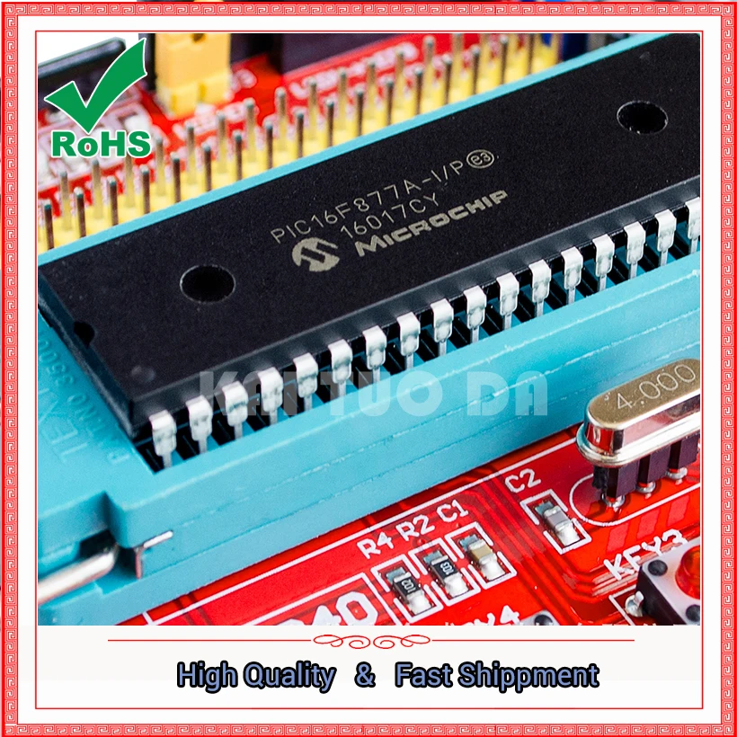 PIC16F877A PIC макетная плата минимальная системная обучающая | Электронные компоненты