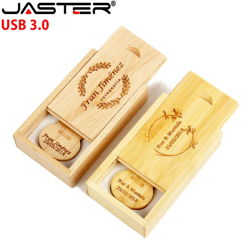 

JASTER USB 3,0 логотип на заказ натуральная деревянная гитара + коробка Флешка 4 ГБ 8 ГБ 16 ГБ 32 ГБ деревянная гитара s карта памяти подарки