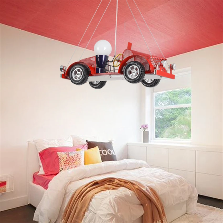 LED E27 Red Car Kitchen Dining&ampbar Pendant Lights Child Bedroom Lamp Christmas Gift Birthday Decoration Fixtures | Освещение