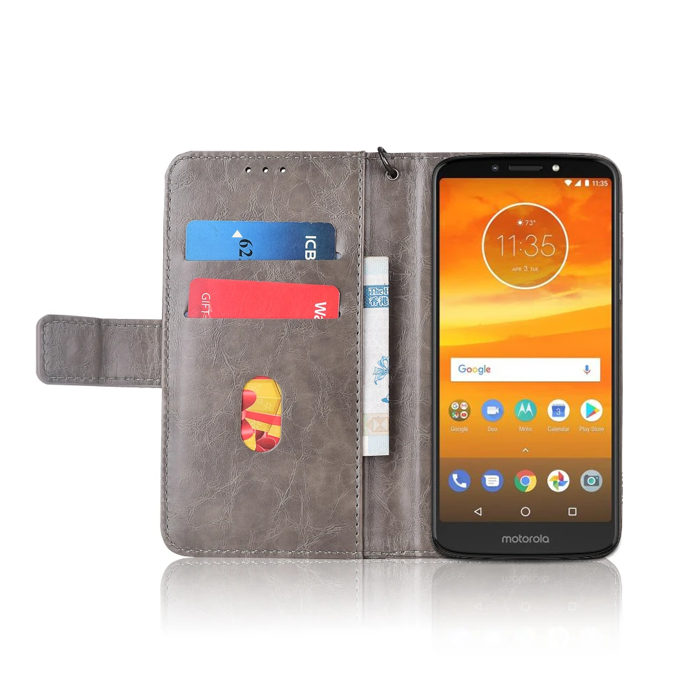 Кожаный чехол с откидной крышкой для Motorola Moto E5 Plus Fundas в Северной Америке