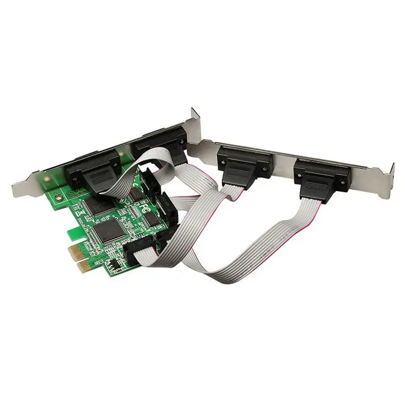 Устойчивый PCI E Express к 4 портам RS232 9Pin COM DB9 последовательное Расширение I/O карта