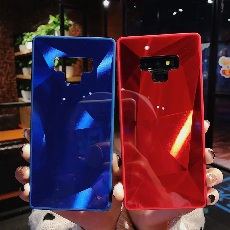 3D Bling Phone Cases For Samsung Note 9 8 S10 S9 S8 Plus A8 A7 A6 A9 J4 J6 2018 A20 A30 A50 A70 Cover Hard Diamond Texture Case |