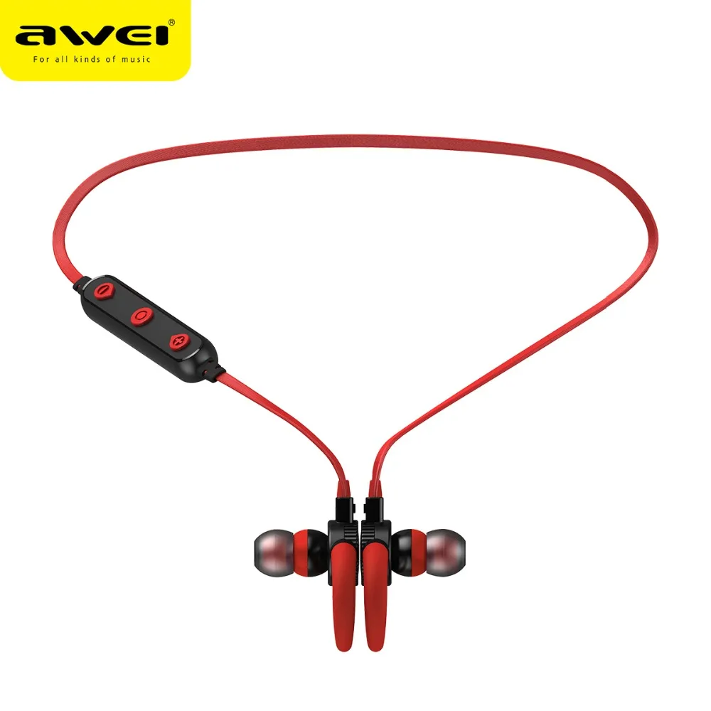 Магнитные Беспроводные Наушники AWEI B925BL Bluetooth наушники голосовое управление