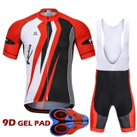 hign quality pro men summer cycling jersey set roupa ciclismo short sleeve suit 9d gel pad ciclismo mtb cycling clothing