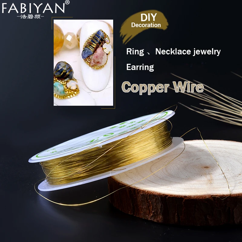 1 рулон медной проволоки для украшения ногтей Очаровательная линия DIY Дизайн 3D советы Золото Серебро Розовое золото Стразы ювелирные изделия маникюрные принадлежности