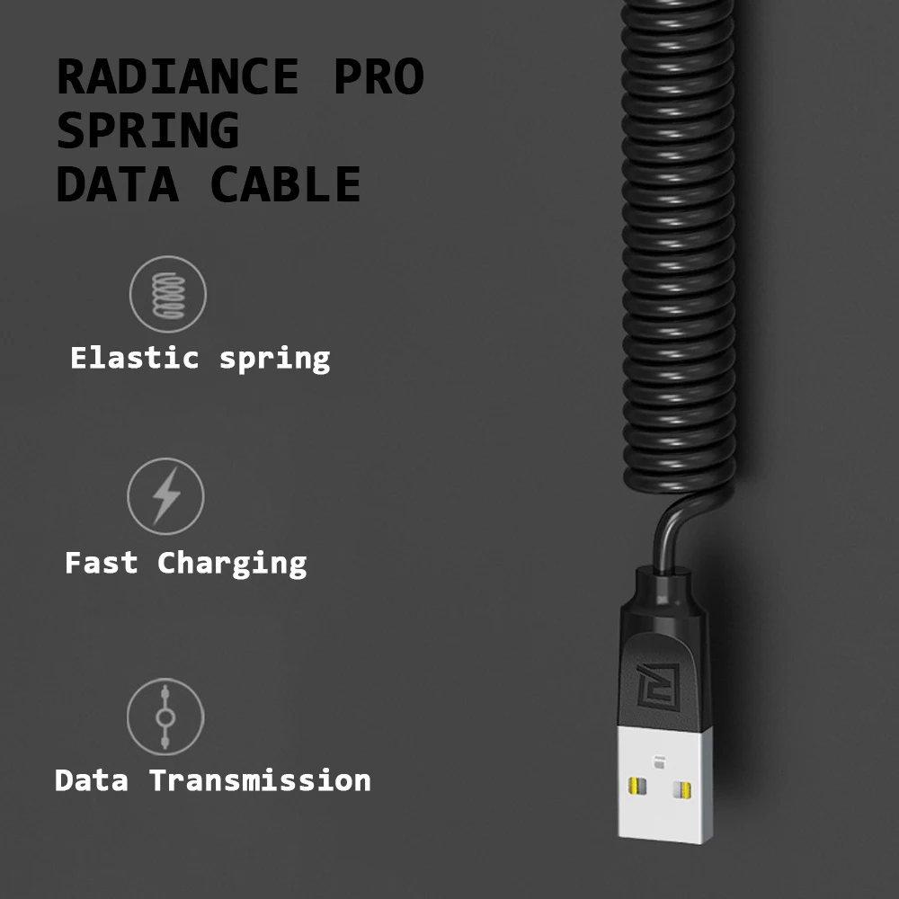 Remax гибкий эластичный растягивающийся Micro USB кабель для передачи данных 2 4 A
