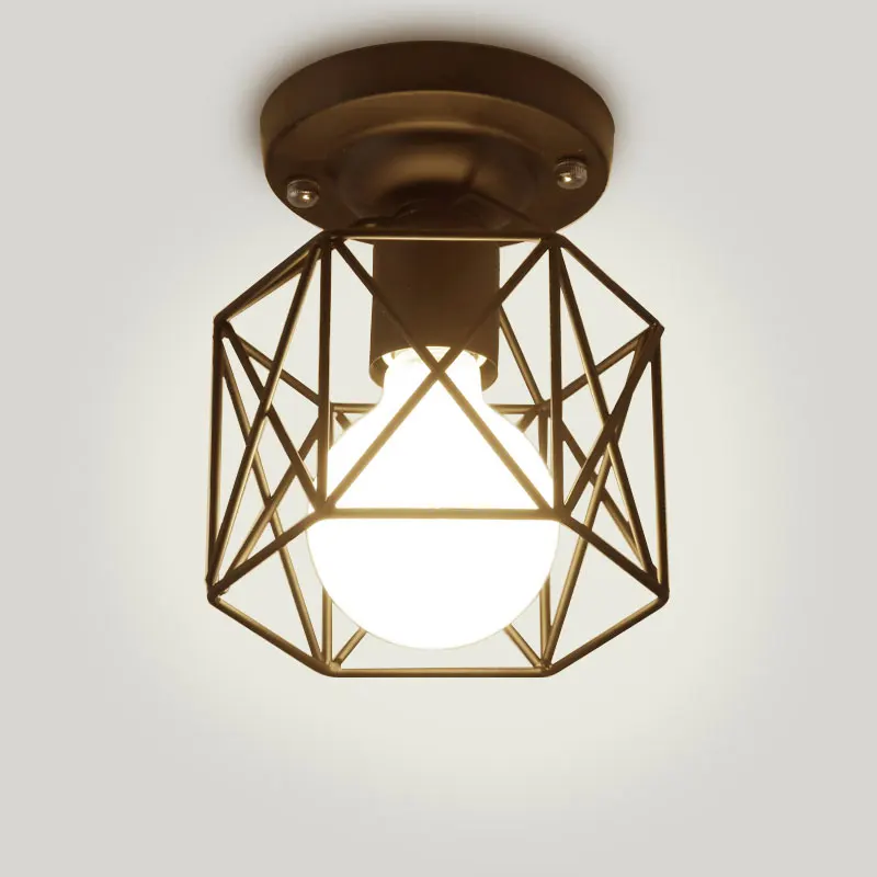 Современный простой коридор потолочный светильник балкон черный цвет с