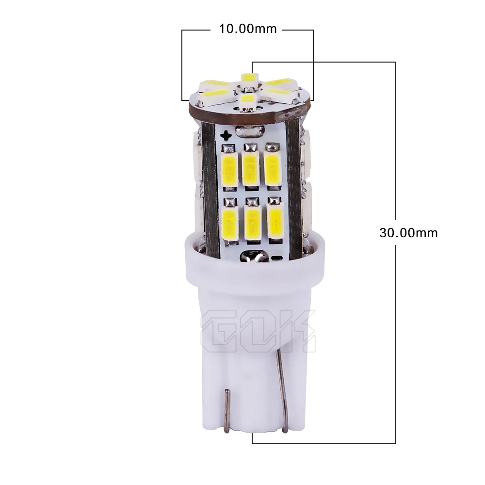 2 шт./лот автомобильные T10 W5w Led 30smd W5W 168 194 30Led 3014 SMD светодиодные лампы белого цвета