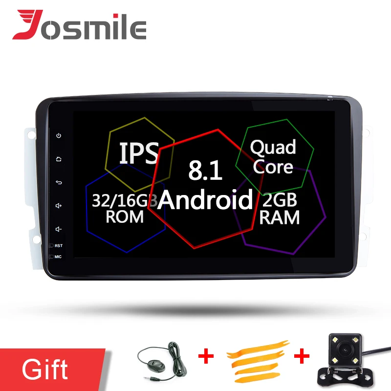 Android 8 1 мультимедиа gps навигация dvd-плеер автомобиля для Mercedes Benz A-W168 C-Class W203