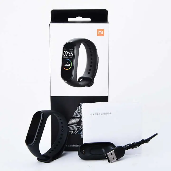 Xiaomi Mi-браслет 4 смарт-браслет 4 фитнес-браслет оранжевый синий браслет Bluetooth 5,0 AMOLED цветной сенсорный экран