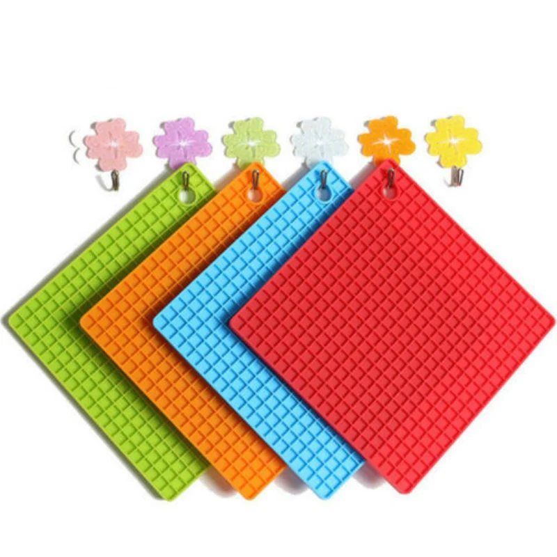 Силиконовый держатель для кастрюль коврик Trivet Открыватель банок подставка ложки