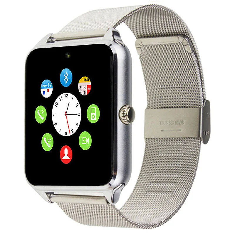 LANGTEK Bluetooth Смарт часы Z60S MTK6261D Smartwatch С камера SIM/TF слот для карты Iphone Xiaomi телефона