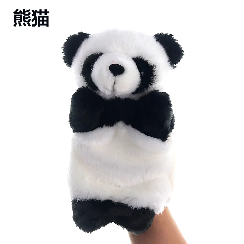 Hand Puppet Мультфильм плюшевый слон панда кошка рука Перчаточная кукла обучения игрушечные лошадки для детей Marionetes Fantoche марионетки кукольный театр игрушка на руку марионетка пальчиковый театр игрушки на руку пальчиковые - Цвет: Hand Puppet