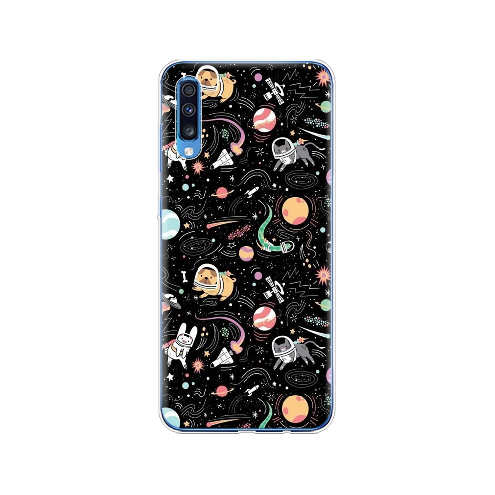 Для samsung A70 чехол Мягкий ТПУ силиконовый чехол для телефона для samsung Galaxy A70 чехол Coque Capa A 70 A705 A705F бампер прозрачный - Цвет: 61796