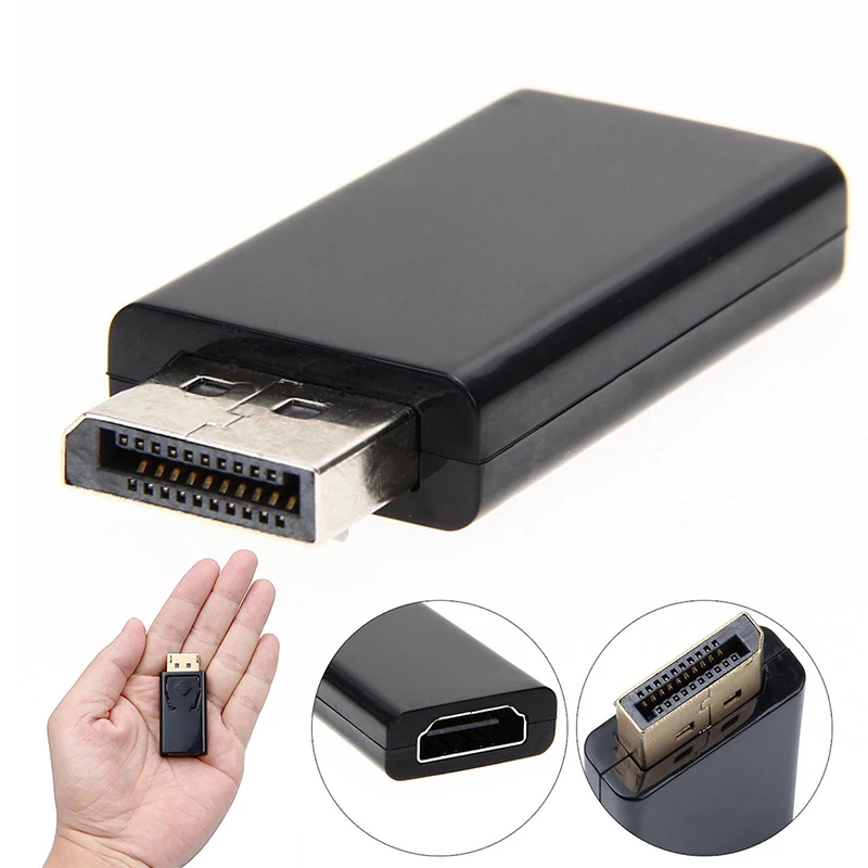 Адаптер конвертер Замена DP Мужской к HDMI Женский Аксессуары Дисплей порт для Dell hp