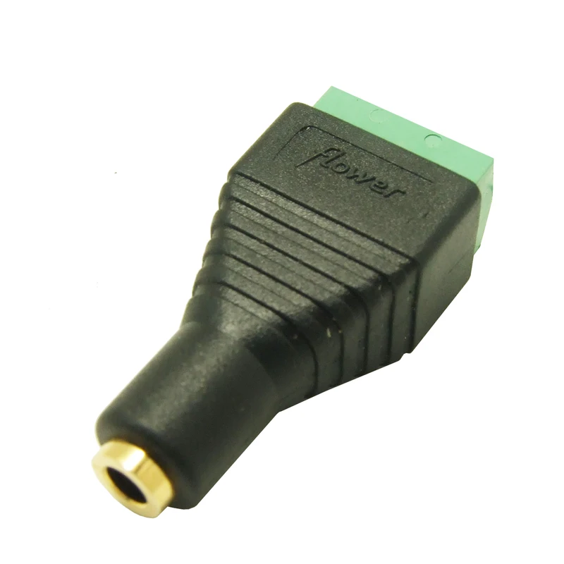 Адаптер 3,5 мм стерео гнезда на 3-контактный винтовой терминал для подключения аудио разъема 3 полюса, 10 штук, бесплатная доставка.