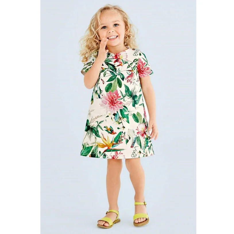 Summer Girl Dress New Children Clothing Baby Girls Casual Fashion Dresses Cartoon Princess | Детская одежда и обувь