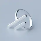 Jisensp уникальные серебряные кольца для женщин Мода двойной бар регулируемое кольцо женские открытые вечерние кольца простые ювелирные изделия подарок на день рождения
