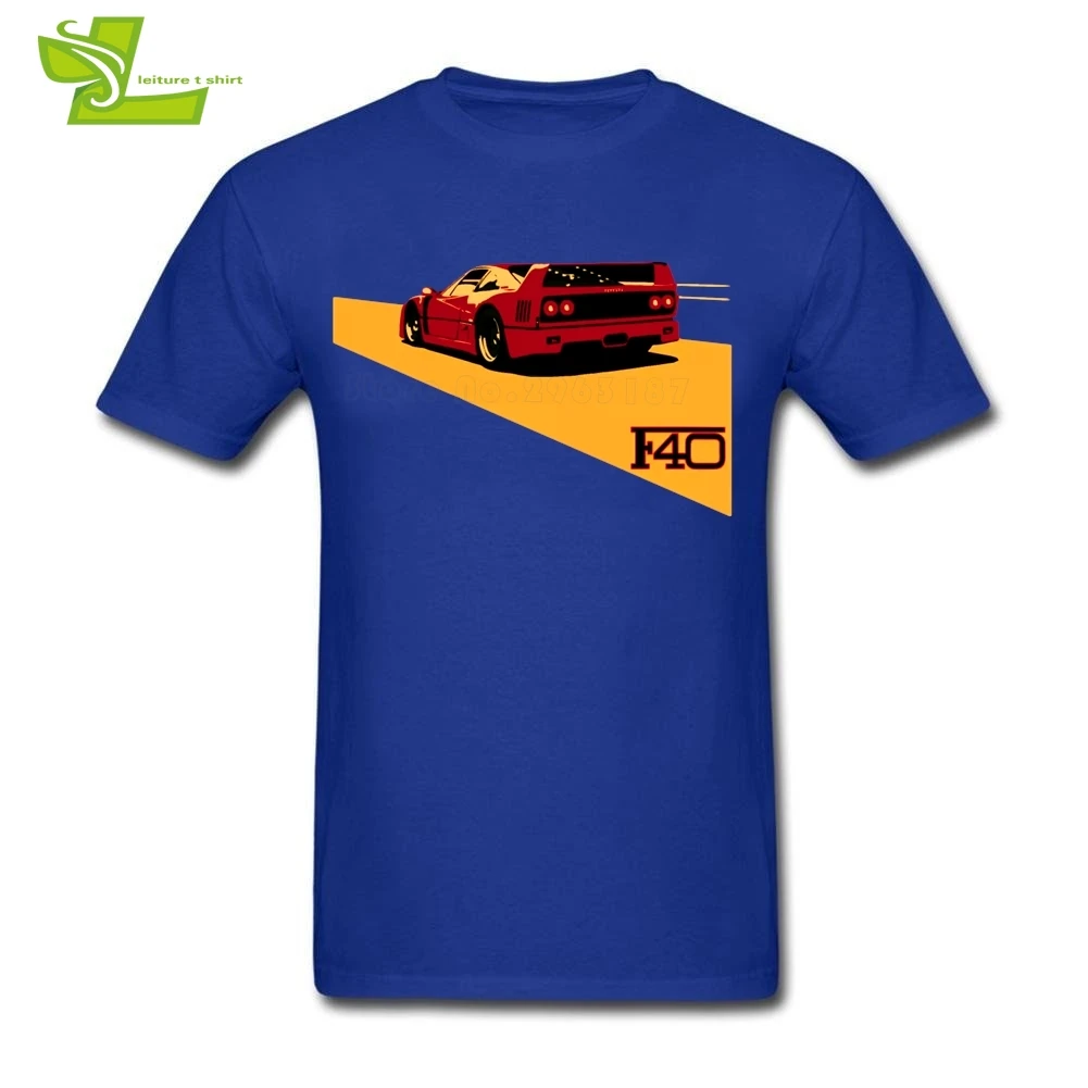 Мужская футболка F40 летняя индивидуальная с вырезом лодочкой для взрослых Новое