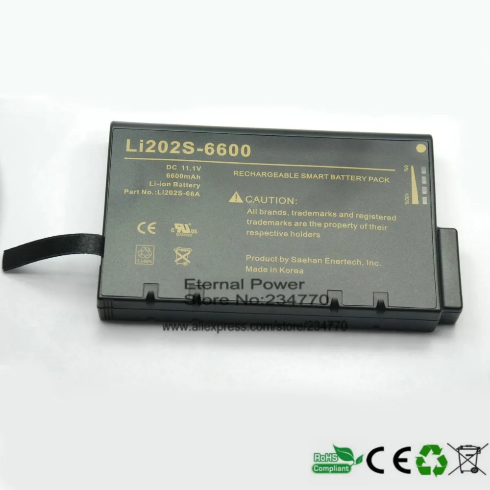 Замена для philips goldway аккумуляторная батарея ecg LI202S 6600 Li202S 60A медицинский