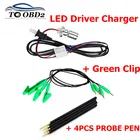 4 шт.компл. зонд ручки 4pcs булавки с подключить кабель с разъемом для подзарядки светодиодный рамка фонового режима отладки OBD2 программирования для V7.020V5.017 ECU доска best
